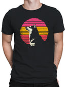 Retro Husky Sunset Vibes Men's T-shirt