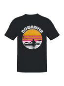 Retro Downriver Kayaking Design Men's T-shirt