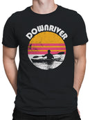 Retro Downriver Kayaking Design Men's T-shirt