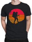 Retro Sunset Hiking Adventure Men's T-shirt