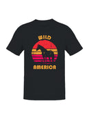Wild America Retro Horse Design Men's T-shirt
