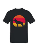 German Shepherd Retro Sunset Men's T-shirt