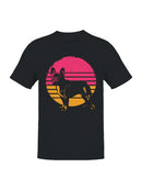 Retro French Bulldog Sunset Men's T-shirt