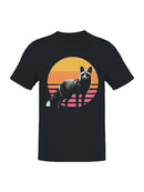 Retro Sunset Fox Art Men's T-shirt