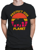Protect Our Planet Elephant Sunset Men's T-shirt