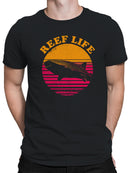 Sunset Whale Shark Reef Life Men's T-shirt