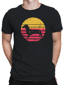 Retro Dachshund Silhouette Art Men's T-shirt