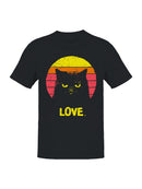 Retro Grumpy Cat Love Sunset Men's T-shirt