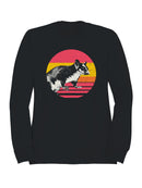 Retro Sugar Glider Sunset Vibes Men's Sweatshirt