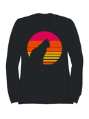 Retro Cat Silhouette Adventure Men's Sweatshirt