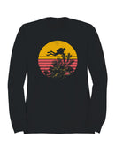 Retro Diving Adventure Sunset Men's Sweatshirt