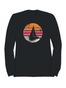 Retro Sunset Sailing Adventure Men's Sweatshirt