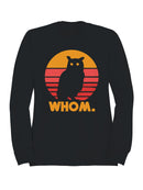 Retro Owl Silhouette Design Men's Sweatshirt