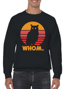 Retro Owl Silhouette Design Men's Sweatshirt