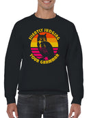 Silently Judging Your Grammar Owl Men's Sweatshirt