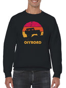 Vintage Offroad Adventure Design Men's Sweatshirt