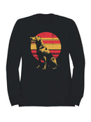 Labrador Retro Sunset Design Men's Sweatshirt
