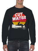 Retro Jet Ski Adventure Graphic Men's Sweatshirt