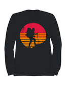 Retro Sunset Hiking Adventure Men's Sweatshirt