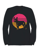 Retro French Bulldog Sunset Men's Sweatshirt