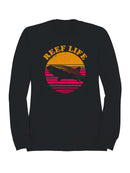 Sunset Whale Shark Reef Life Men's Sweatshirt