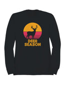 Vintage Deer Season Sunset Art Men's Sweatshirt
