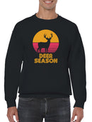 Vintage Deer Season Sunset Art Men's Sweatshirt