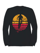 Retro BMX Sunset Silhouette Men's Sweatshirt