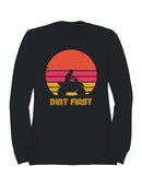 Retro Dirt First ATV Adventure Men's Sweatshirt