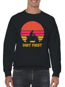 Retro Dirt First ATV Adventure Men's Sweatshirt