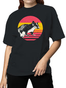 Retro Sugar Glider Sunset Vibes Women's T-shirt