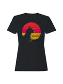Retro Sunset Cat Vibes Women's T-shirt
