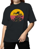Retro Diving Adventure Sunset Women's T-shirt