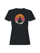 Retro Sunset Sailing Adventure Women's T-shirt