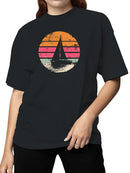 Retro Sunset Sailing Adventure Women's T-shirt