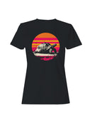 Retro Sunset Tortoise Art Women's T-shirt