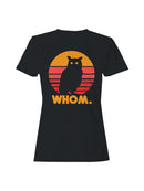 Retro Owl Silhouette Design Women's T-shirt