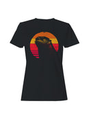 Retro Sunset Otter Art Women's T-shirt