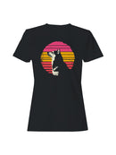 Retro Husky Sunset Vibes Women's T-shirt