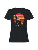 Labrador Retro Sunset Design Women's T-shirt