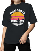 Retro Downriver Kayaking Design Women's T-shirt