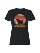 Vintage Open Range Sunset Design Women's T-shirt