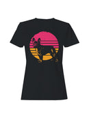 Retro French Bulldog Sunset Women's T-shirt