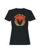 Retro Chicken Mom Silhouette Design Women's T-shirt