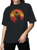 Retro Cool Lizard with Sunglasses Women's T-shirt