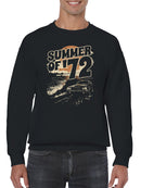Chicago Skyline with Cosmic Splash Men's Sweatshirt