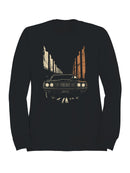 Western Frontier Cowboy Scene Men's Sweatshirt