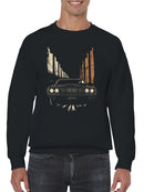 Western Frontier Cowboy Scene Men's Sweatshirt
