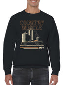 Cool Angel Statue with Shades Men's Sweatshirt