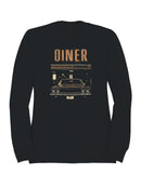 New York Skyline Nightscape Men's Sweatshirt